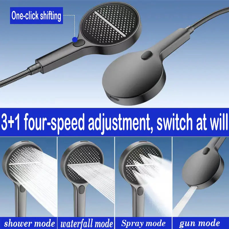 Handheld Shower Set | Includes Hose and Bracket | 1.5m Hose